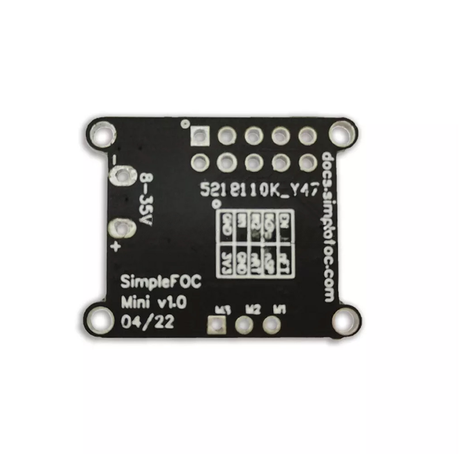 SimpleFOC Mini DC-Motor Treiber mit FOC- und SVPWM-Steuerung