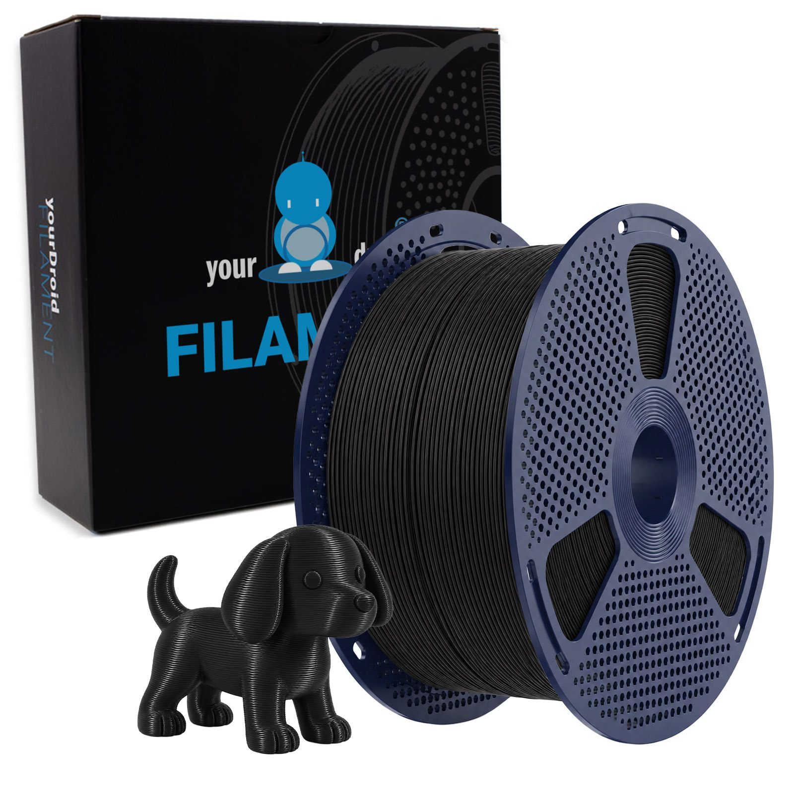 yourDroid PLA Filament Schwarz 1.75mm 5kg