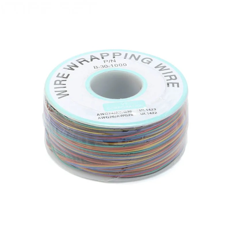250m 30AWG Kupferkabel bunt 8-farbig