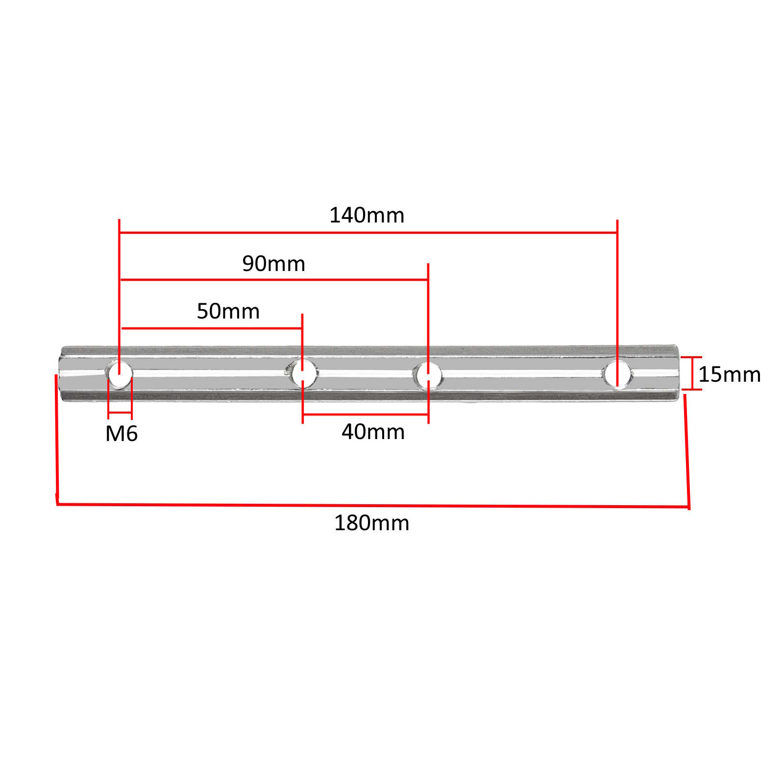 Verbinder Gerade für 3030 Aluminiumprofile Nut 8