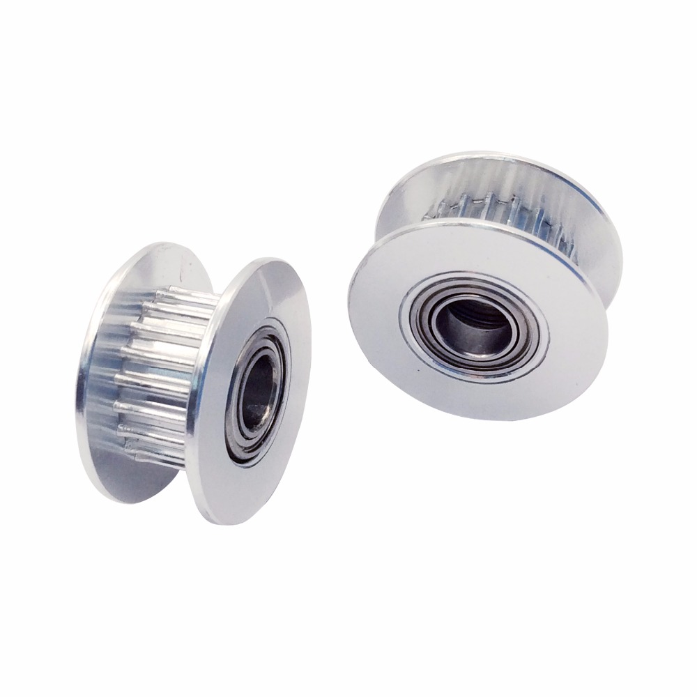 GT2 Riemenscheibe 20 Zähne 5mm Bohrung mit Dual Kugellager