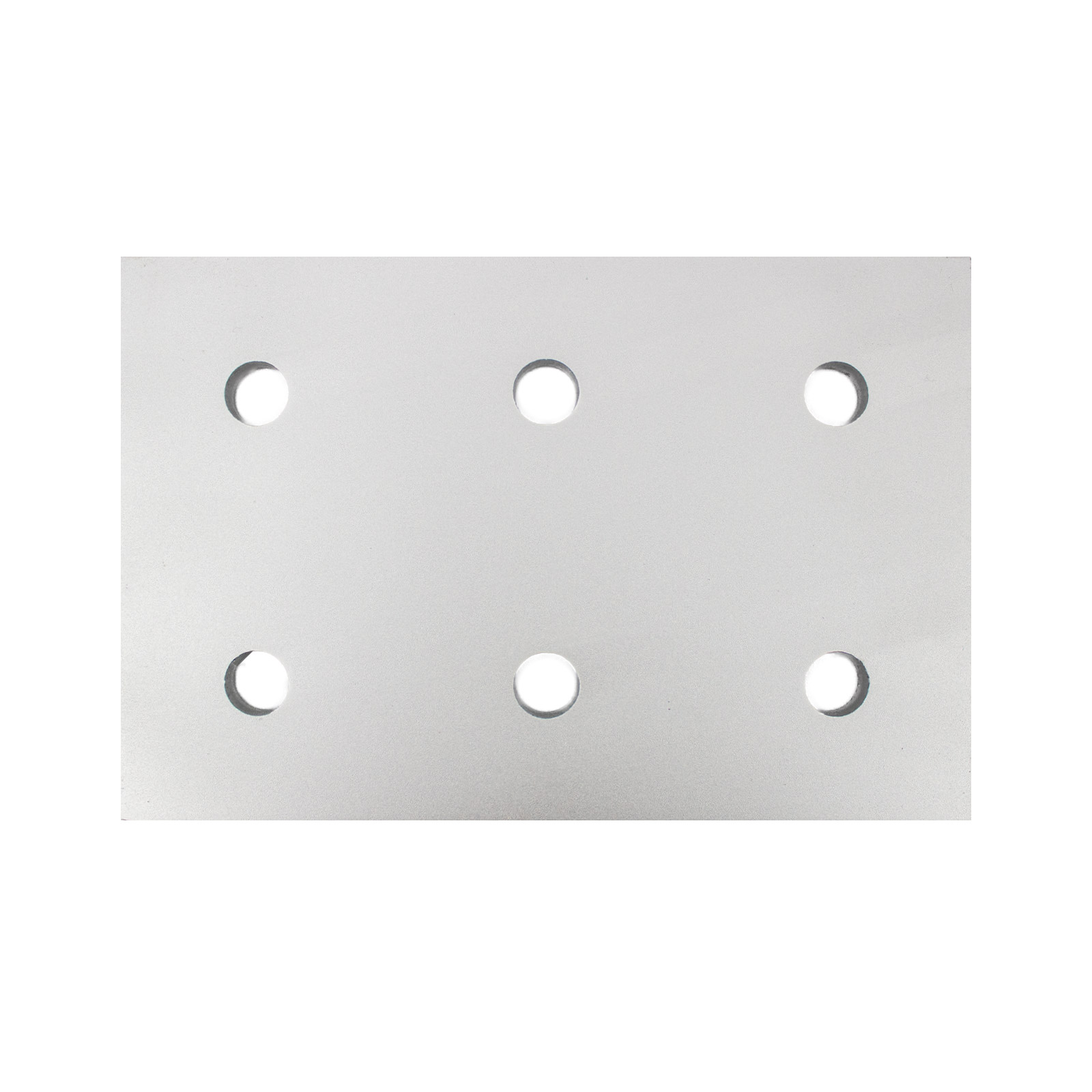 Montageplatte 100100-6 für Aluminiumprofile Silber