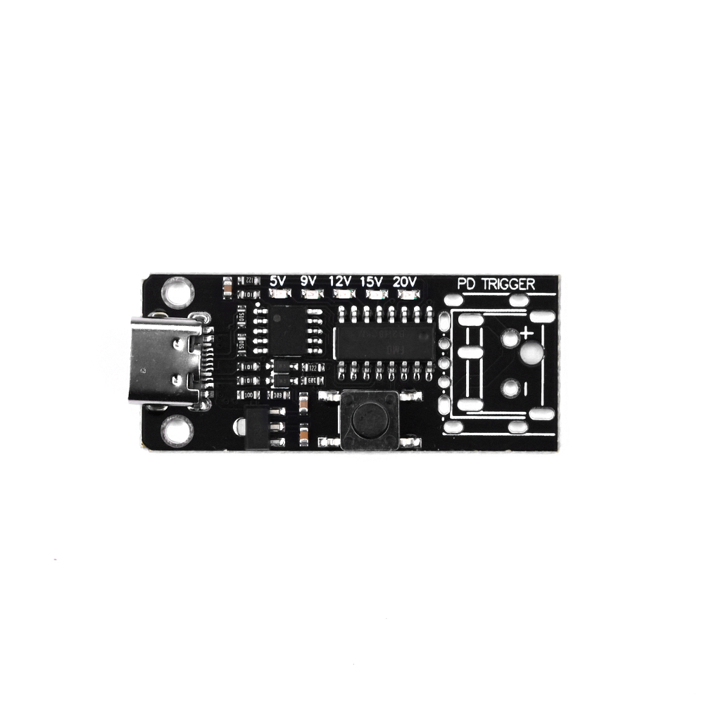 USB-C PD Trigger Board 100W – 5A Spannungsauswahl 5V/9V/12V/15V/20V mit Anschlussklemme