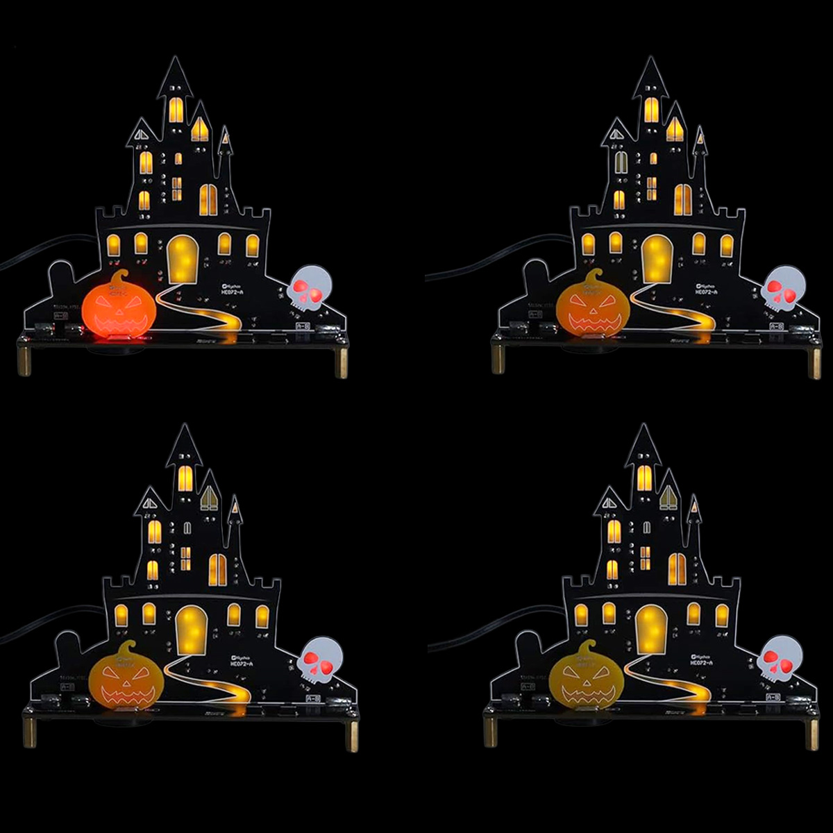 Bausatz: Halloween Geisterschloss – DIY Elektronik-Kit mit LED & Sound