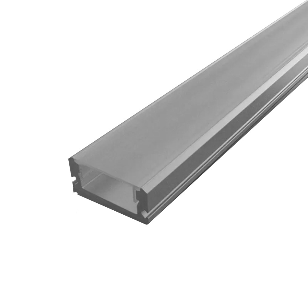 LED Aluminium Profil Schiene Einbau 17x7mm mit Abdeckung