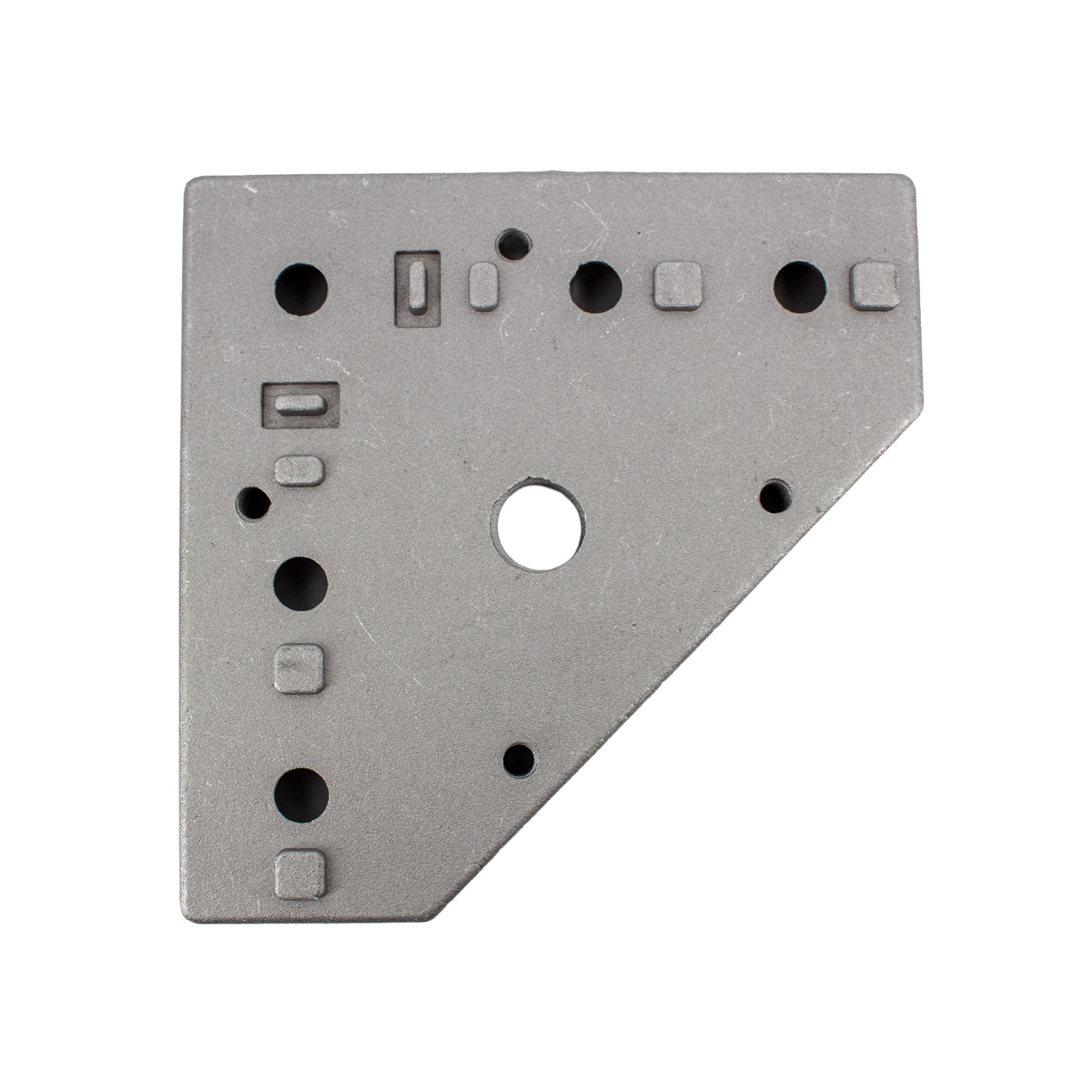 Stellfuß-Basis 4040 mit M16-Gewinde für Aluminiumprofile 58 x 58mm  Lochabstand