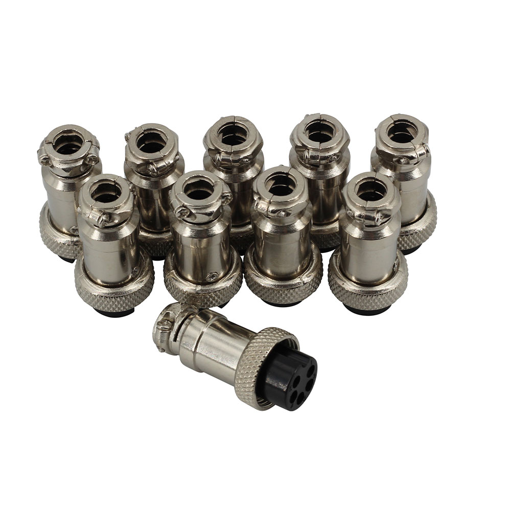 10x GX16 5 Pin Stecker + Buchse
