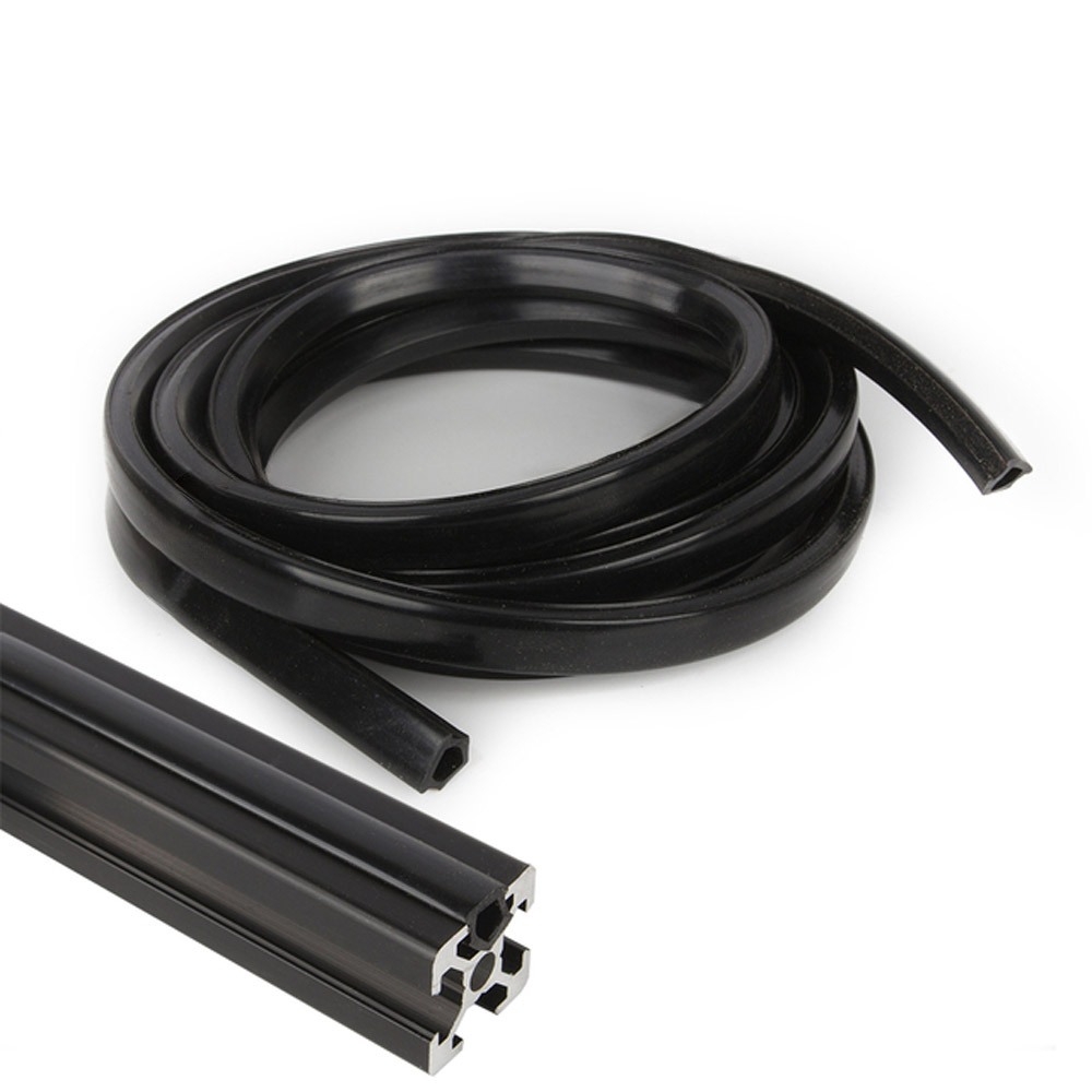 10 Meter Abdeckung für Aluminiumprofile Nut 10 (schwarz)