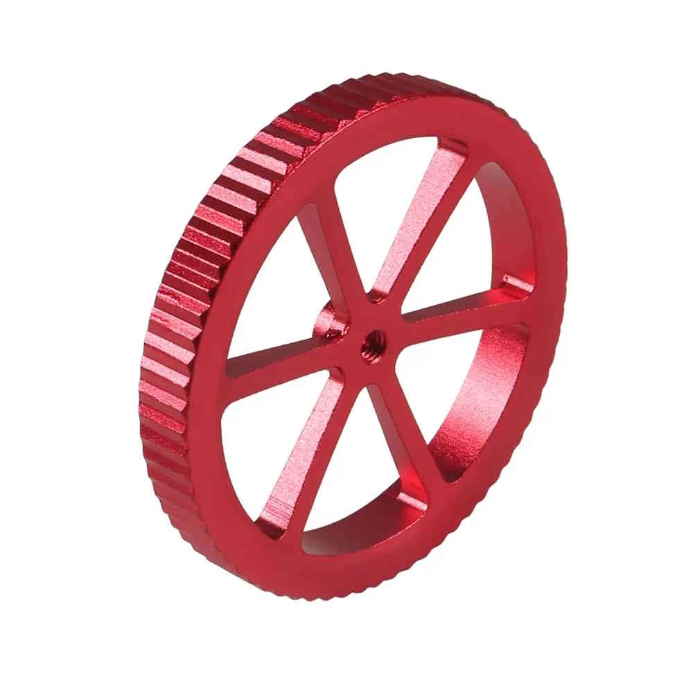 Leveling Nut Rändelmutter rot Aluminium