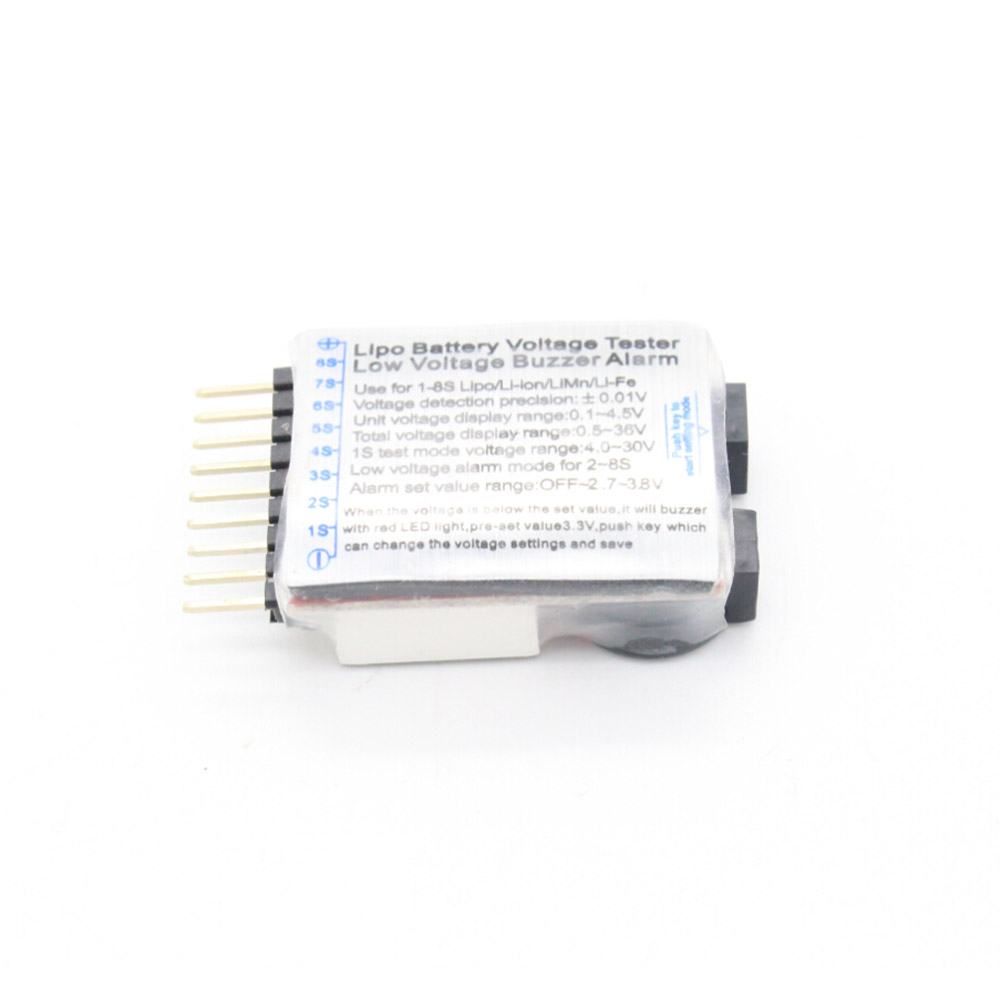 Lipo Batterie Spannungstester + Buzzer Alarm - Low Voltage