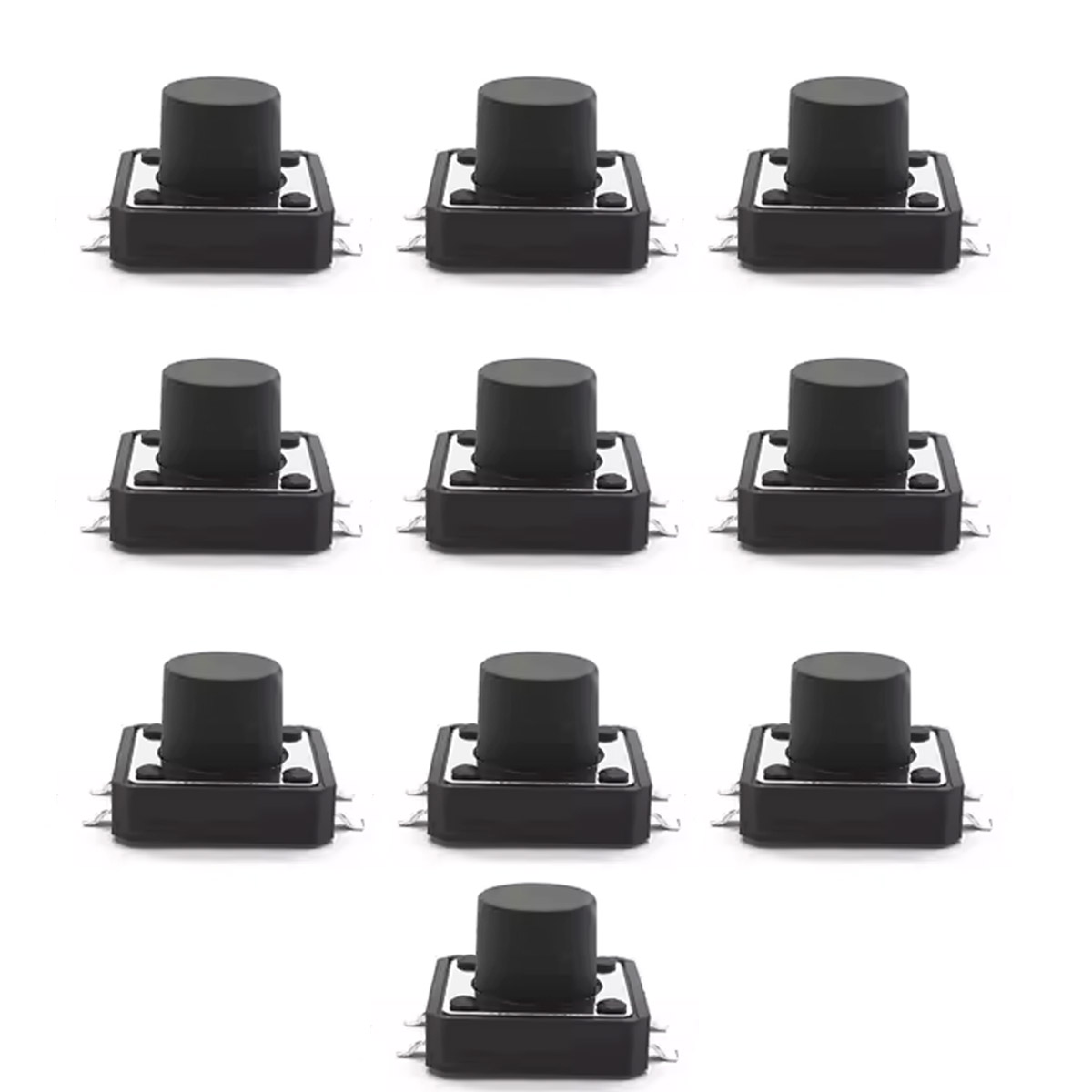 10x SMD-Taster 12x12x9mm