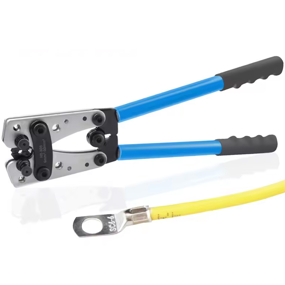 Crimpzange HX-50B – Multitool für Kabelschuhe, Rohrklemmen & Batterie
