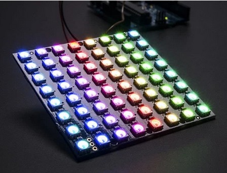 64Bit RGB LED Panel WS2812 5V ähnl. Neopixelc