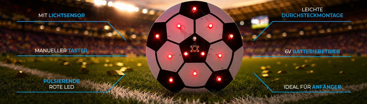 LED Fußball Bausatz