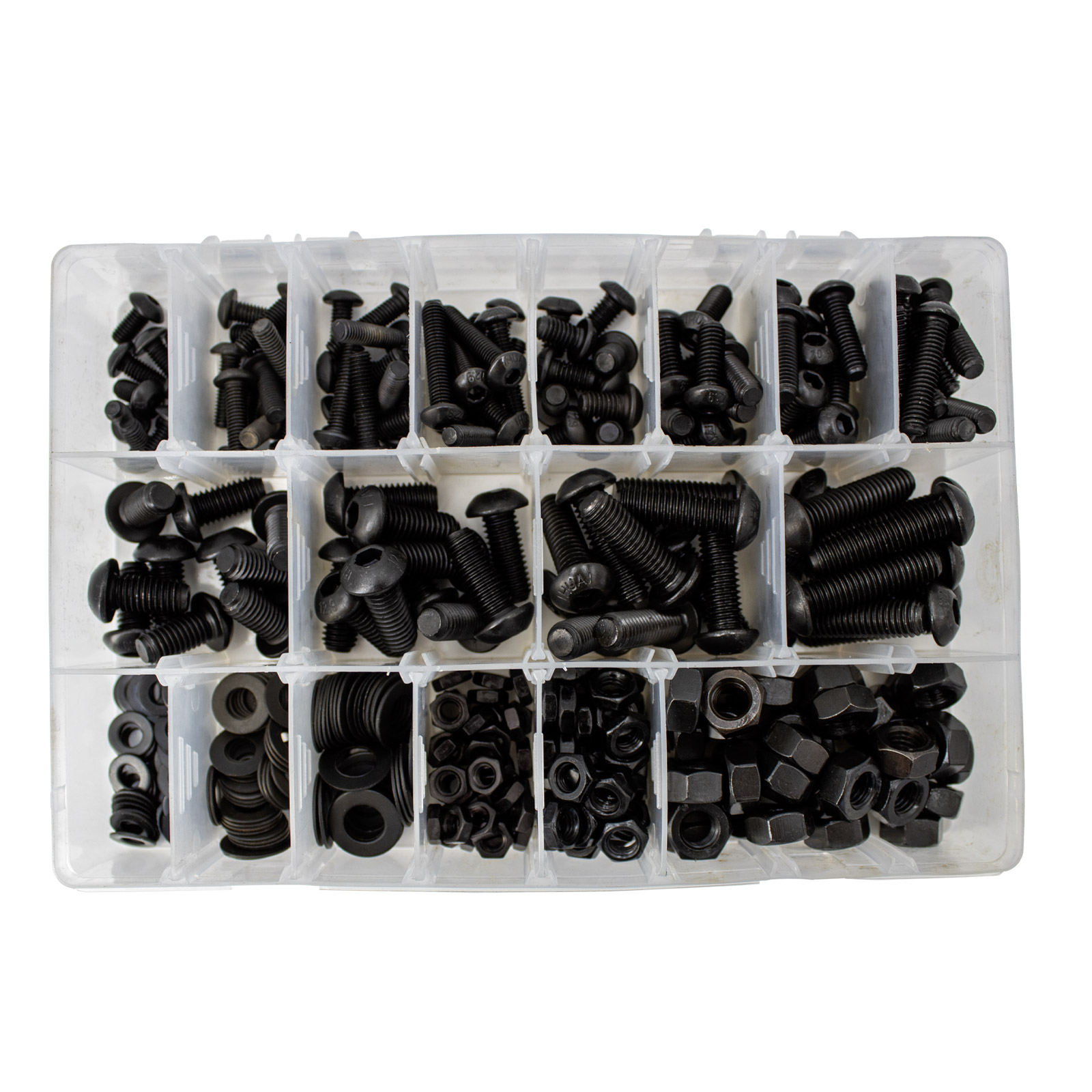 Sortiment Carbonstahl Hexagon-Steckschrauben-Set 360 Teile