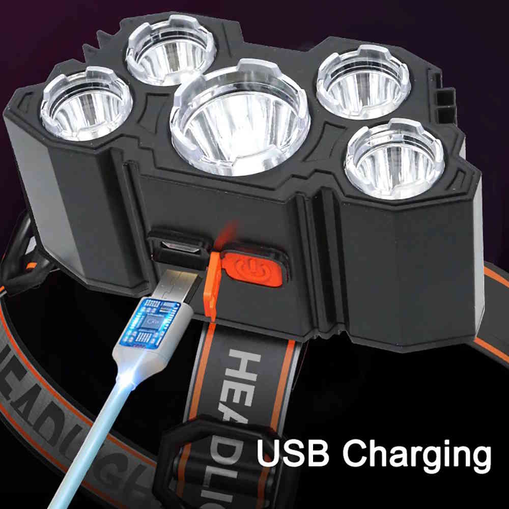 LED-Stirnlampe 20.000 Lumen Wiederaufladbar