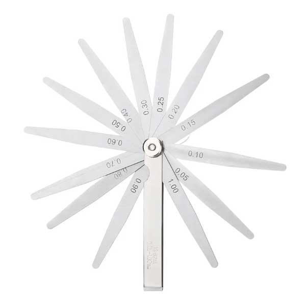 Faltbare Fühlerlehre 0,05 mm-1mm 13 Blätter