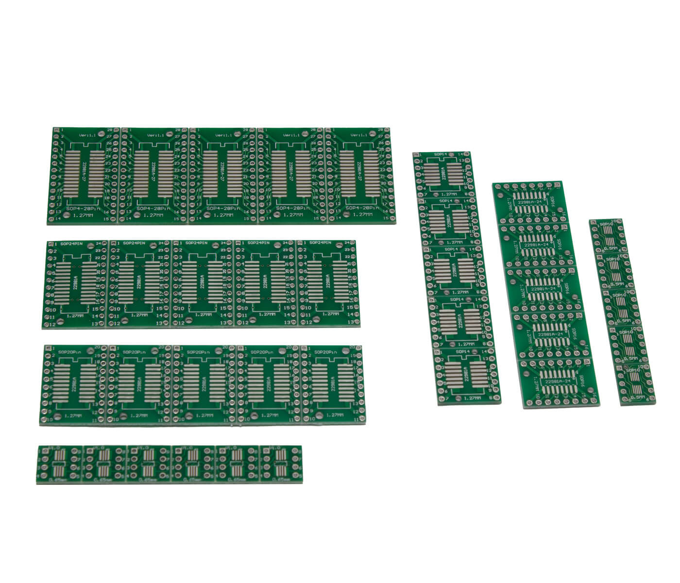 35-Teile Sortiment SMD zu DIP Adapterplatinen