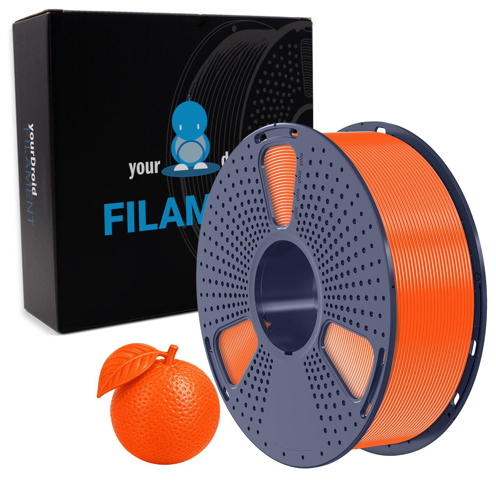yourDroid TPU 90A Filament Sonniges Orange 1.75mm 1kg