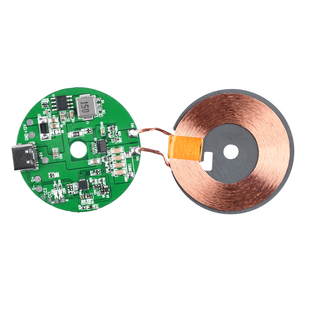 Hochleistungs-Wireless-Charger Modul DC 5–12V 20W – Type-C Schnelllade-Schaltkreis für Mobilgeräte