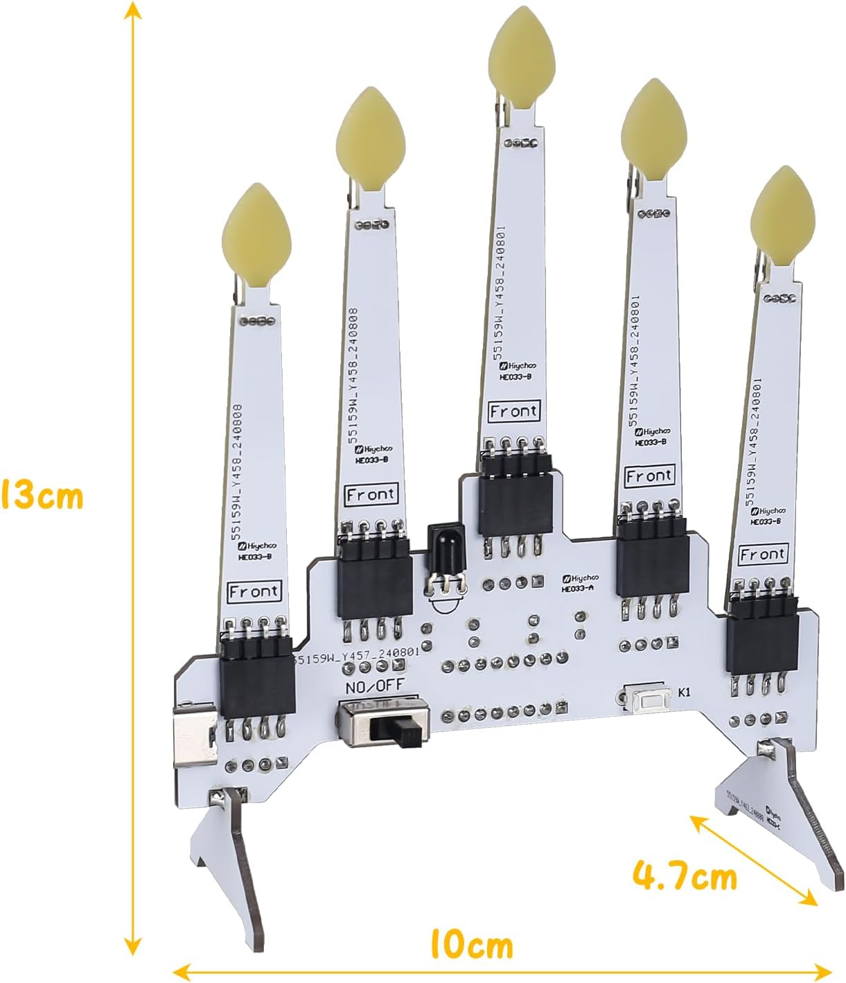 Bausatz Elektronische LED Kerzen mit Fernbedienung  10 Lichtmodi