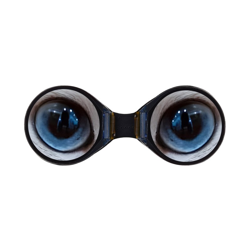 Waveshare 0.71" Dual Eye Display – 2× runde IPS-Displays mit 160×160 px, GC9D01, SPI