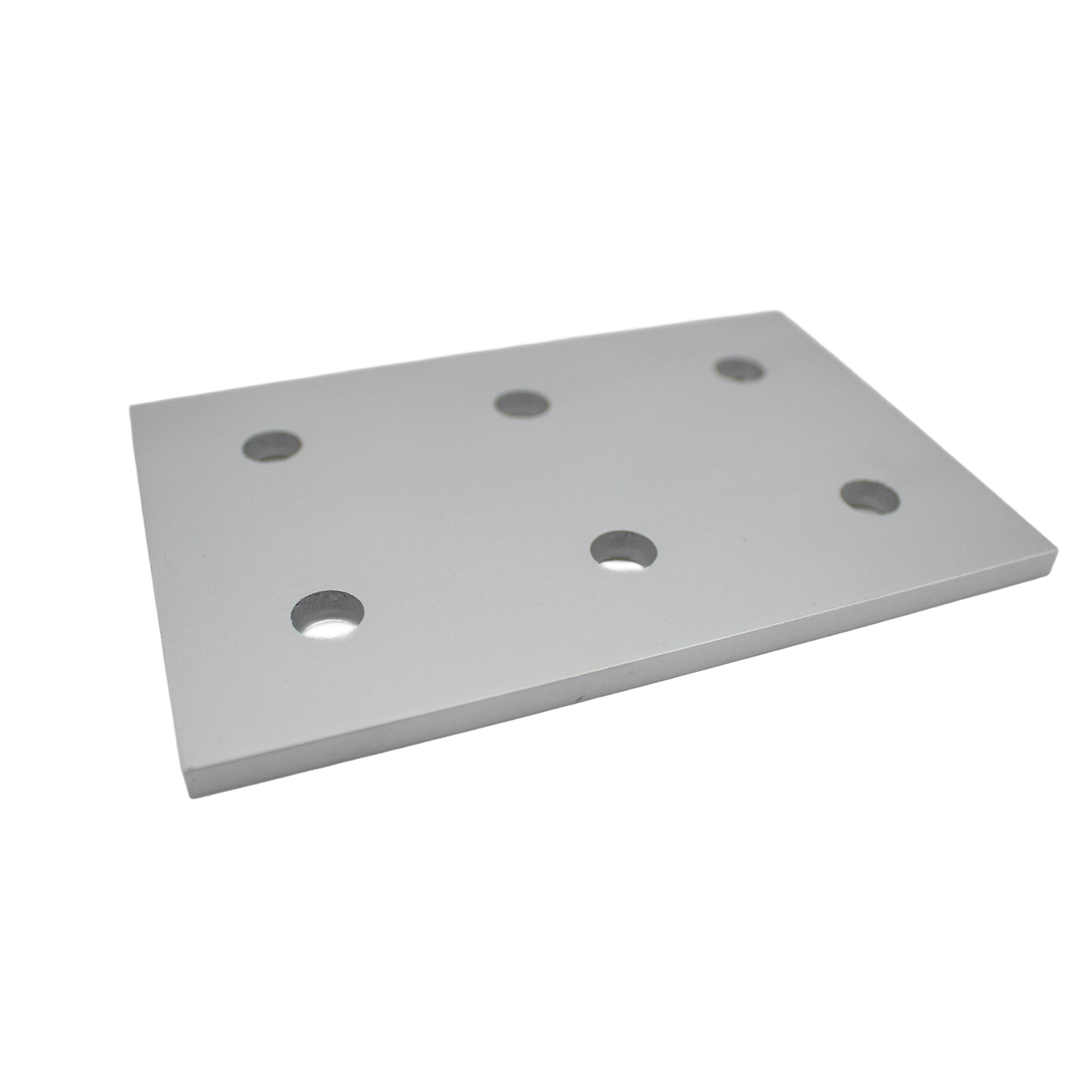 Montageplatte 100100-6 für Aluminiumprofile Silber