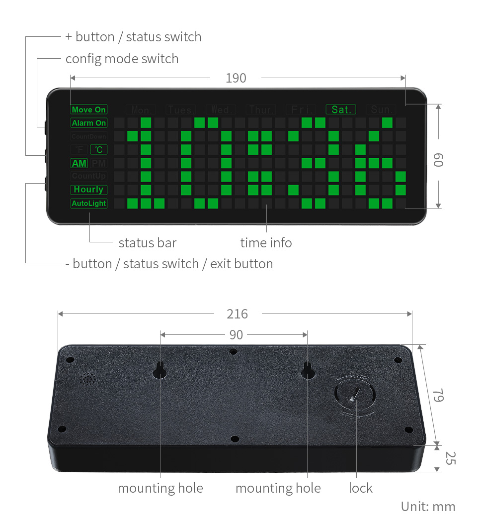 Waveshare Elektronische Uhr für Raspberry Pi Pico