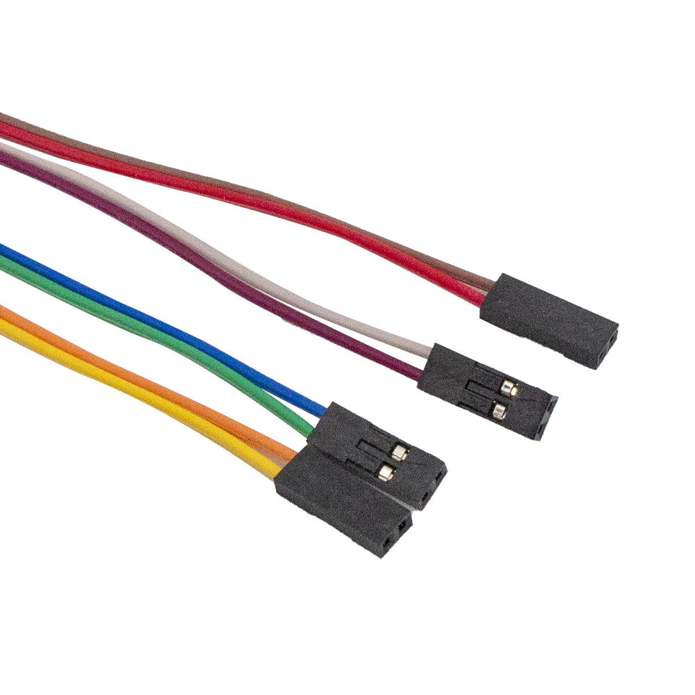10x 2 Pin Dupontkabel 2.54mm Buchse-Buchse 20 cm