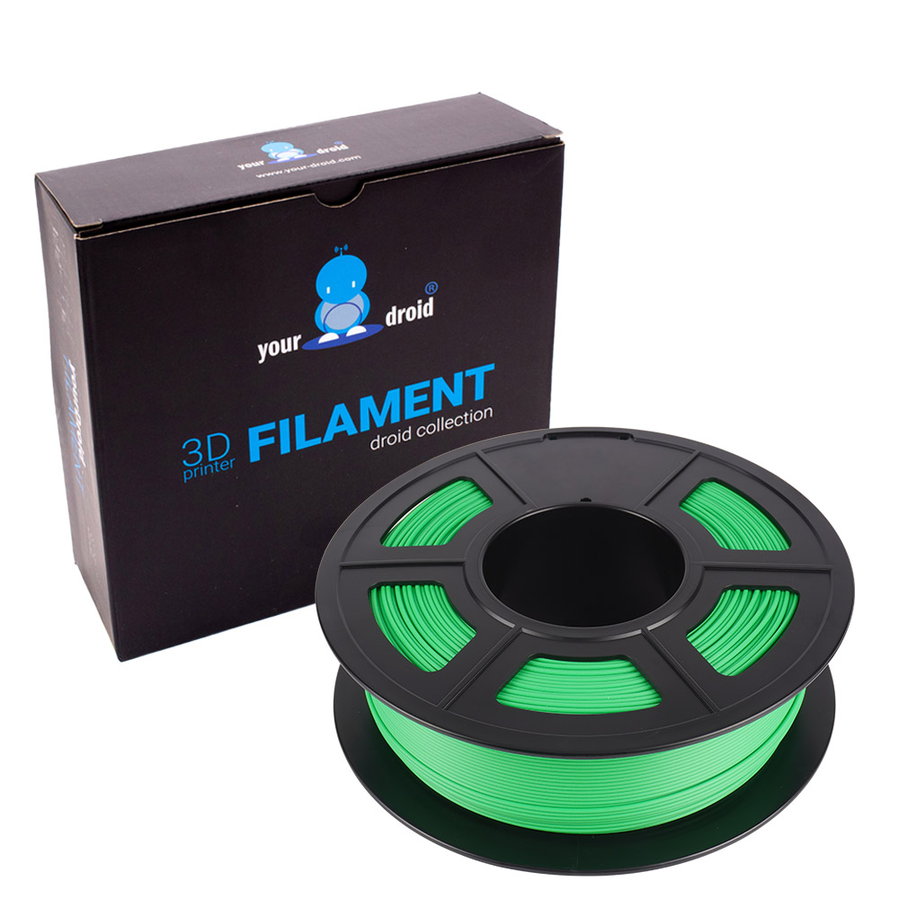 yourDroid PLA Filament Grün Matt 1.75mm 1kg