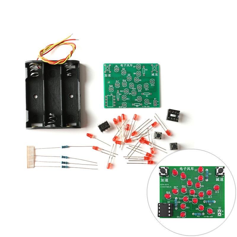 Bausatz Elektronische LED Windmühle