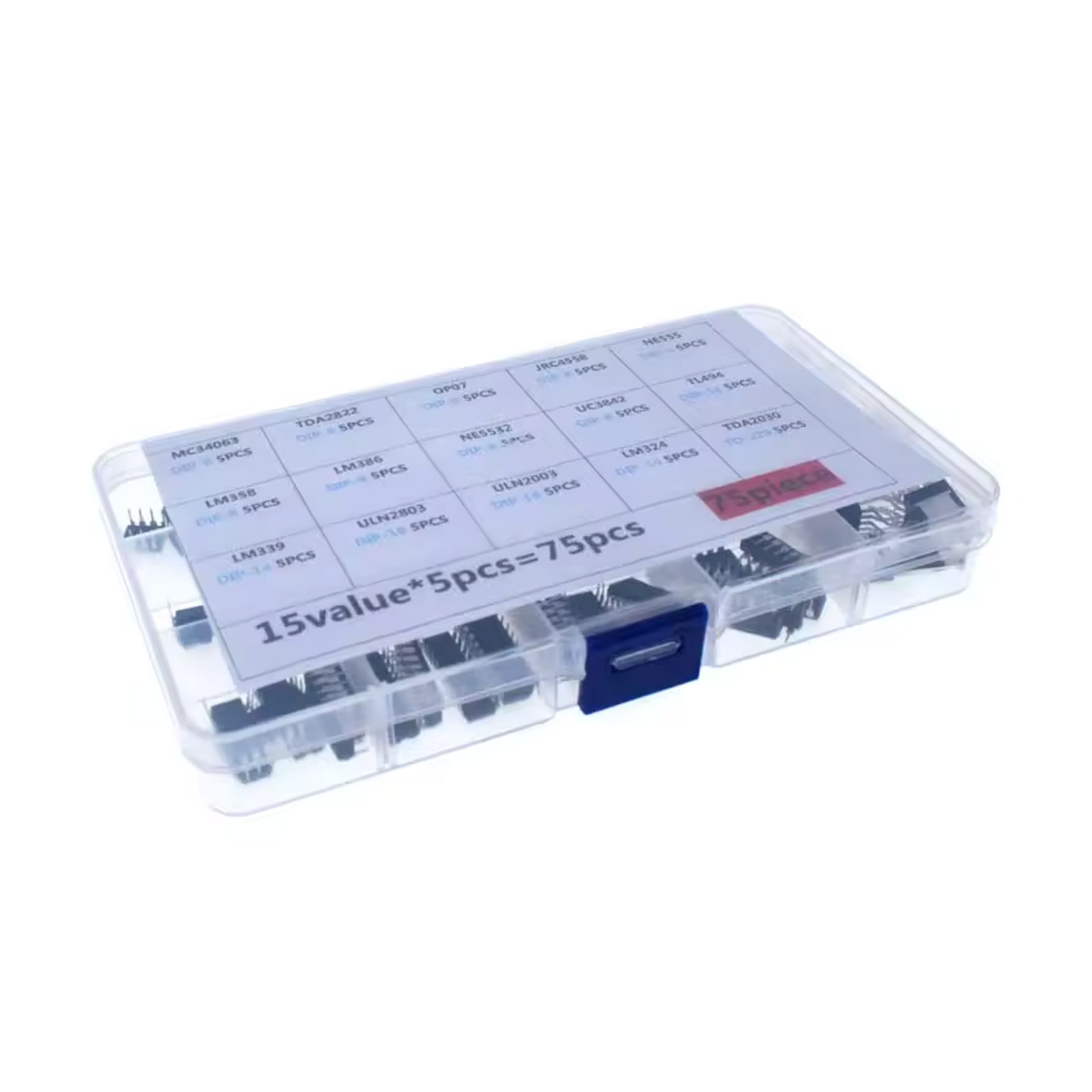 IC DIP Sortiment 75 Teile DIY-Elektronik Kit