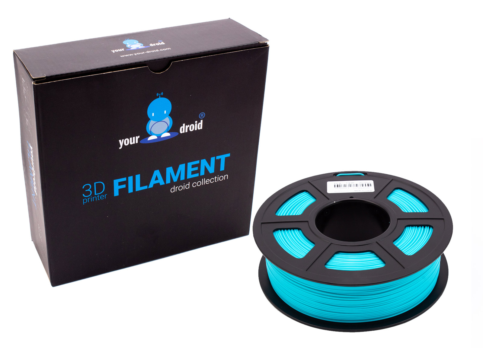 yourDroid PLA PLUS Filament Cyan 1.75mm 1kg