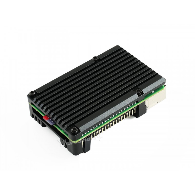 Raspberry Pi 4 Alu Gehäuse mit Dual Lüfter