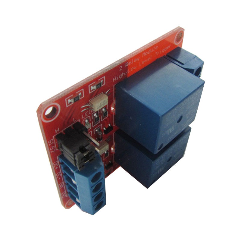 2 Kanal Relais Modul 5V High / Low Level Trigger einstellbar