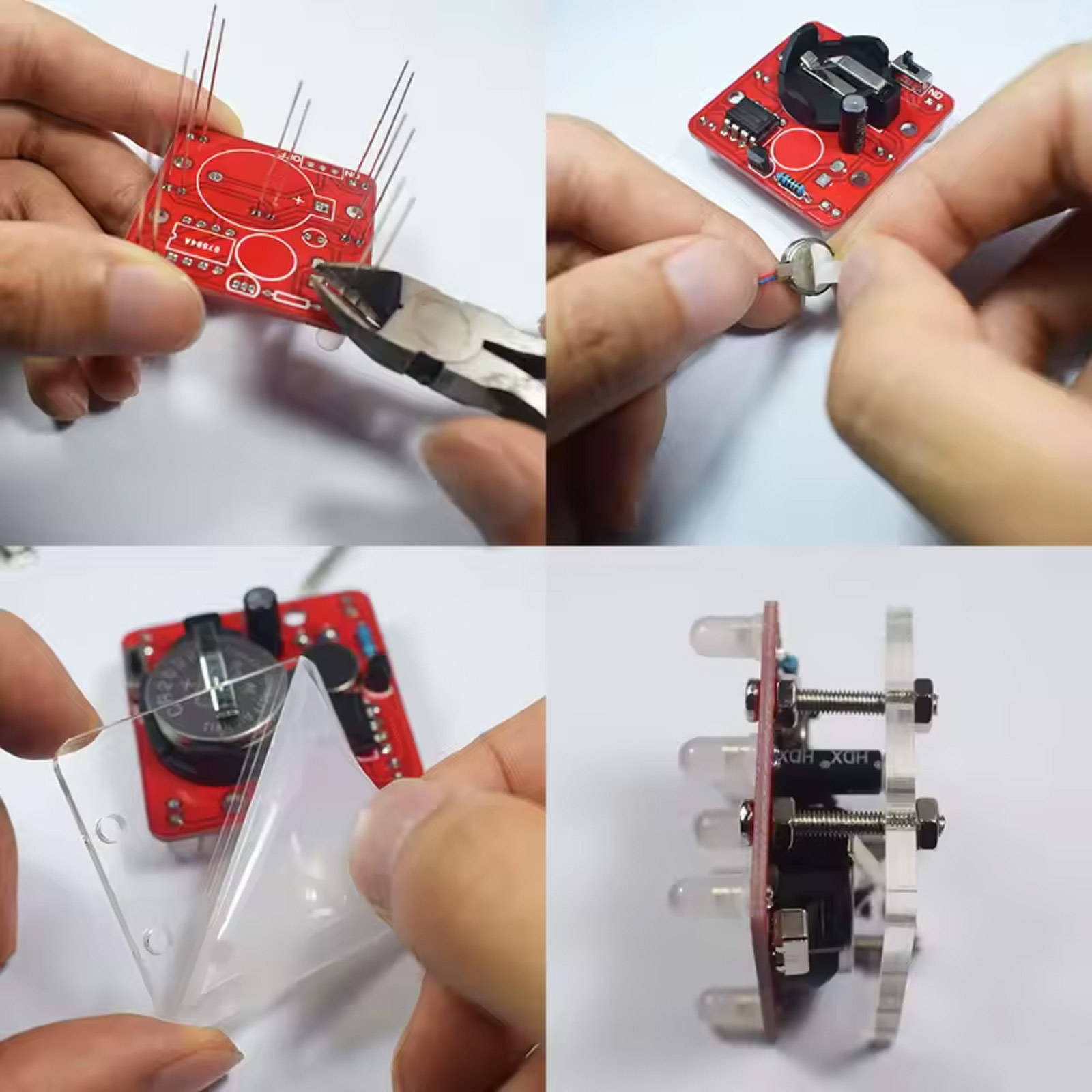 Bausatz Digitaler LED Würfel (Weiss)