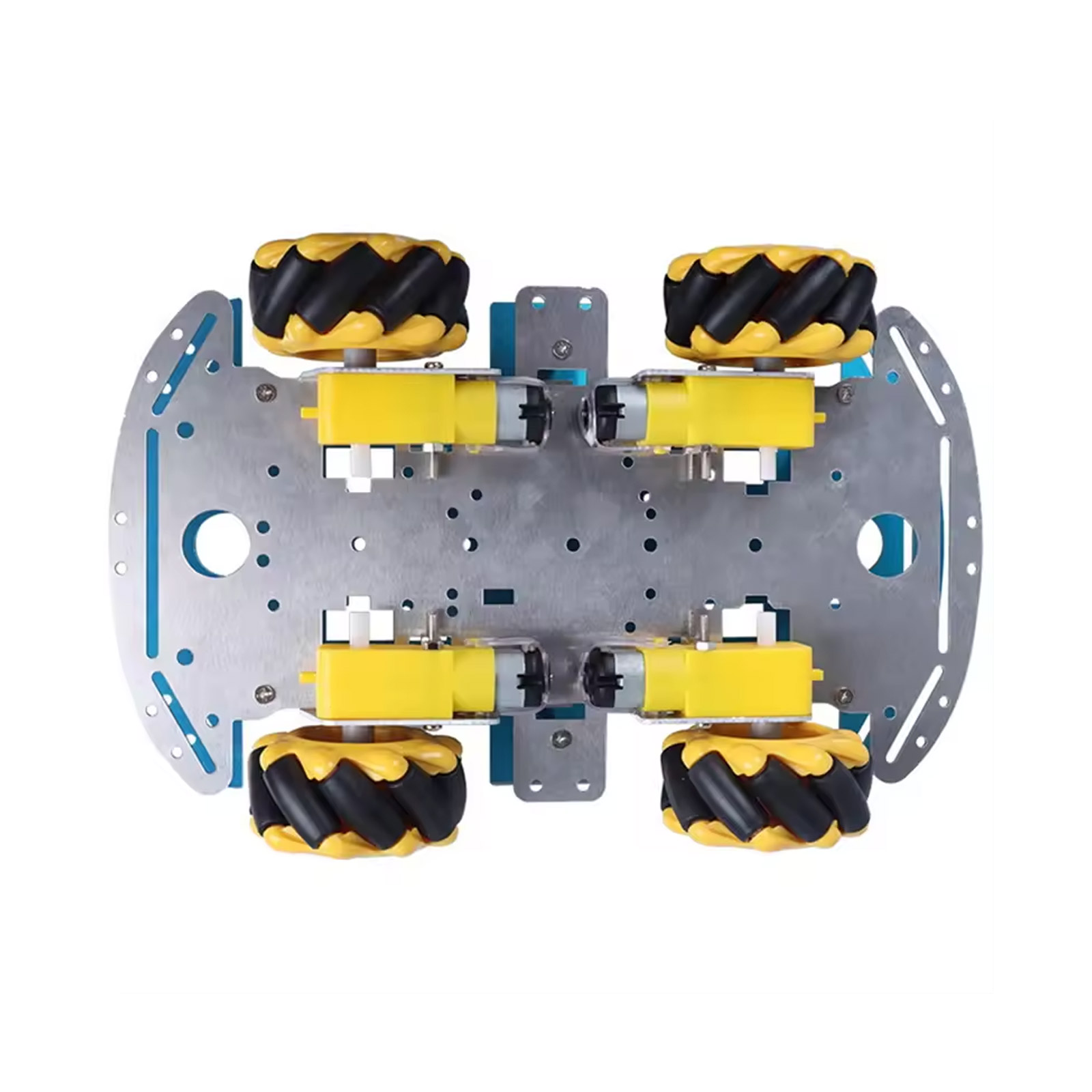 4WD Smart Car Alumium Chassis Mecanum Wheels