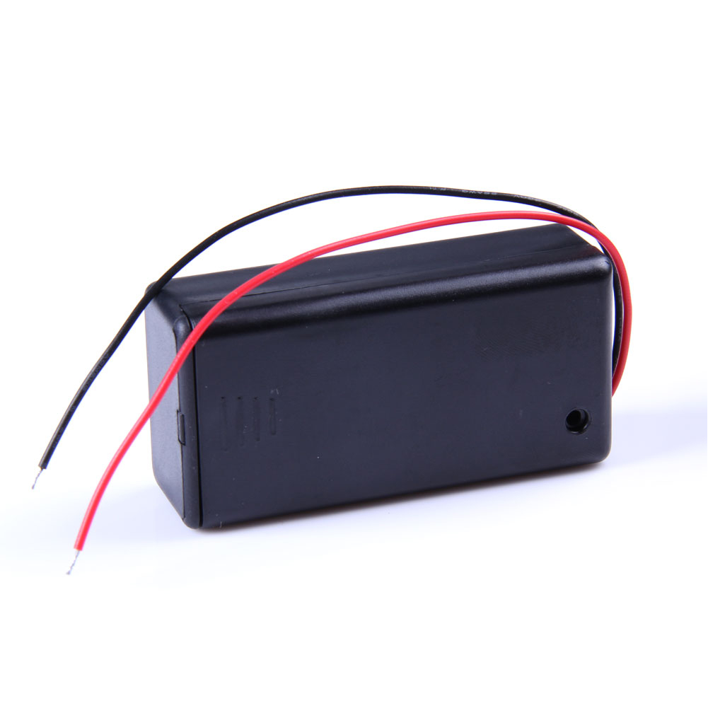 Gehäuse für 9V Batterien mit Ein/Aus-Schalter