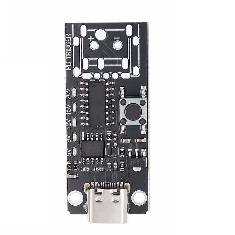 USB-C PD Trigger Board 100W – 5A Spannungsauswahl 5V/9V/12V/15V/20V Lötpads