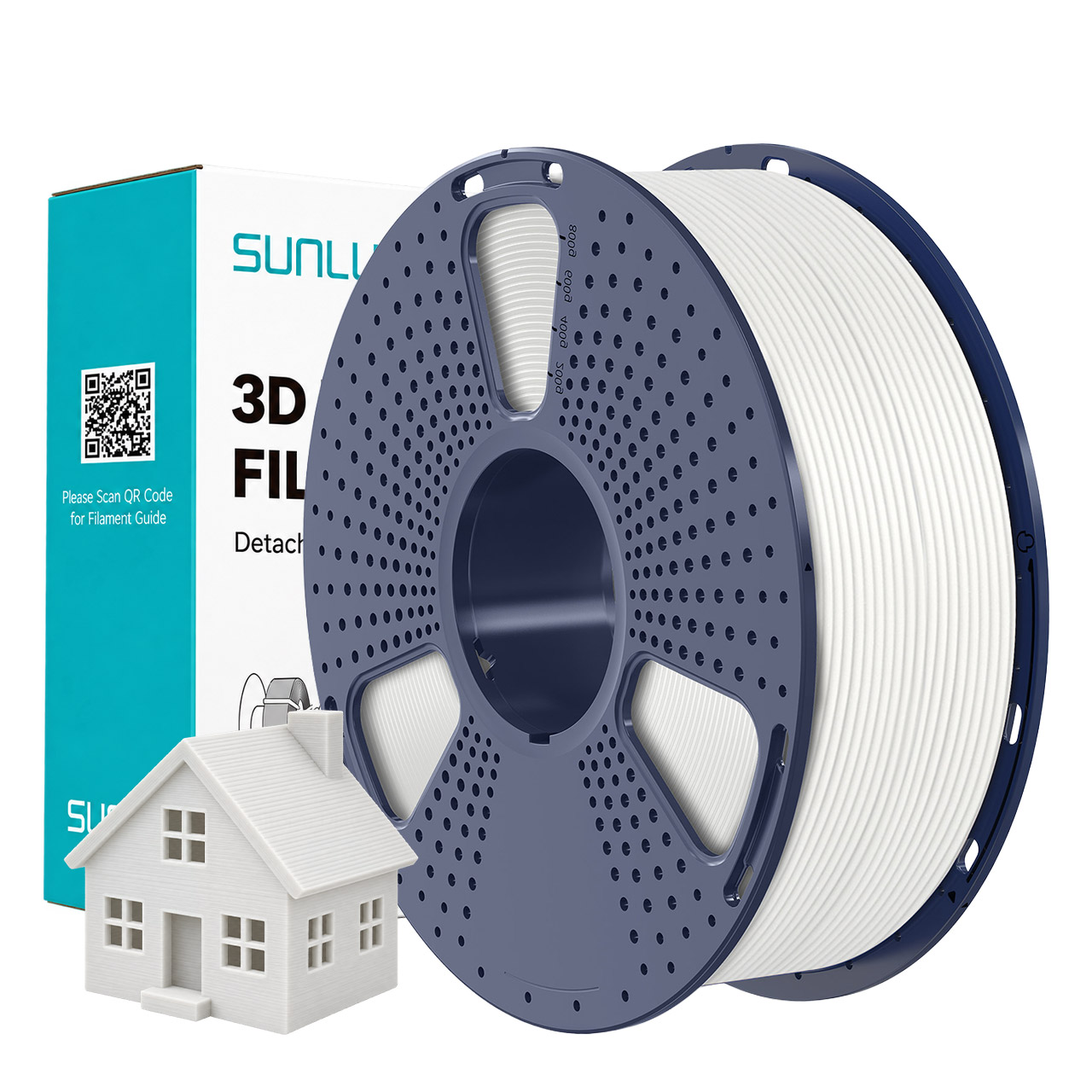 Sunlu PETG Filament White 1.75mm 1kg
