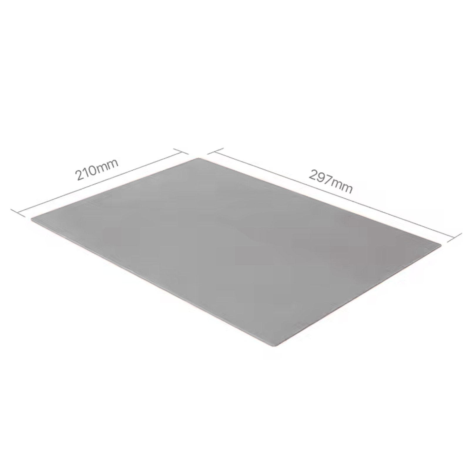 Gummimatte A4 für Lasergravur Hellgrau