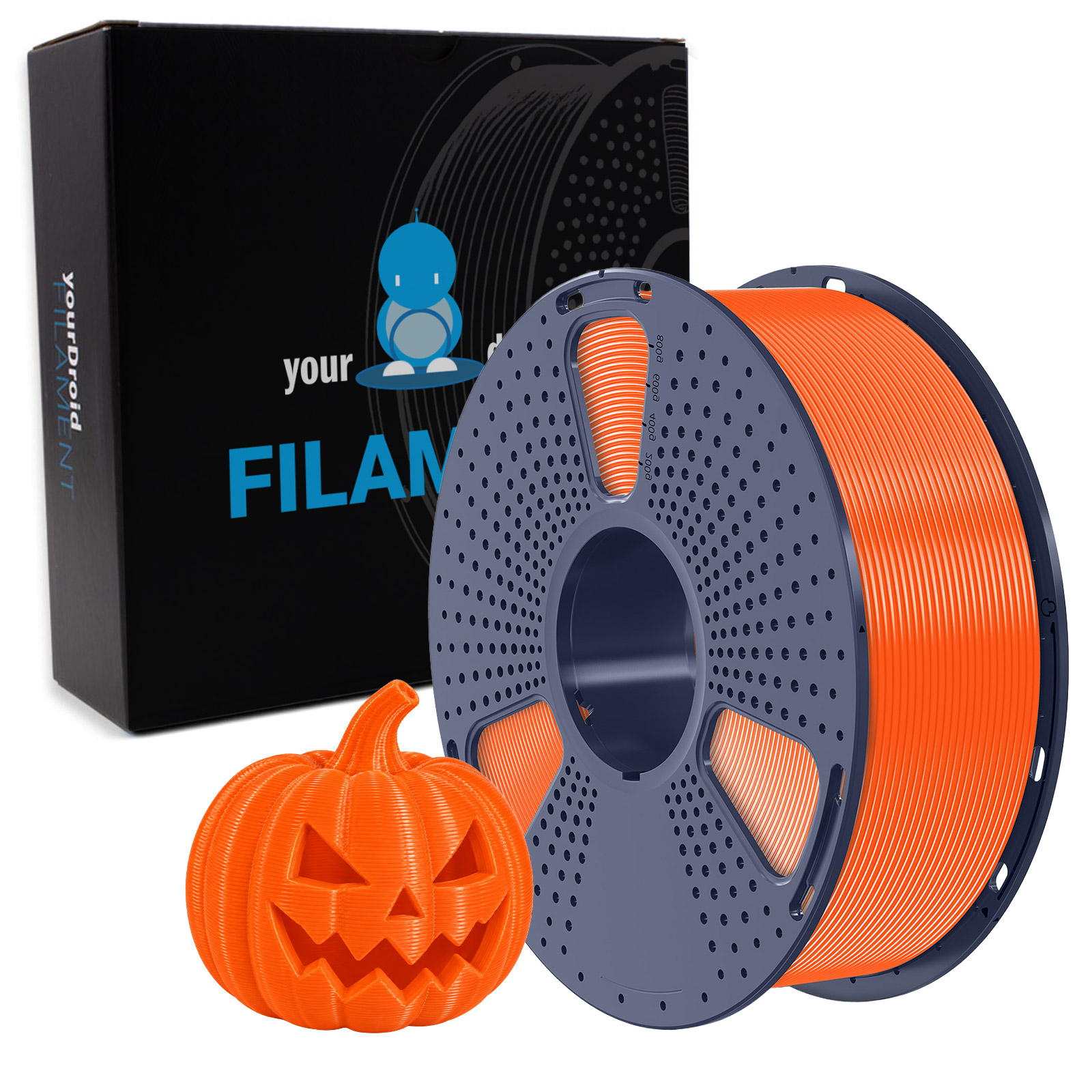 yourDroid TPU 95A Filament Sonniges Orange 1.75mm 1kg