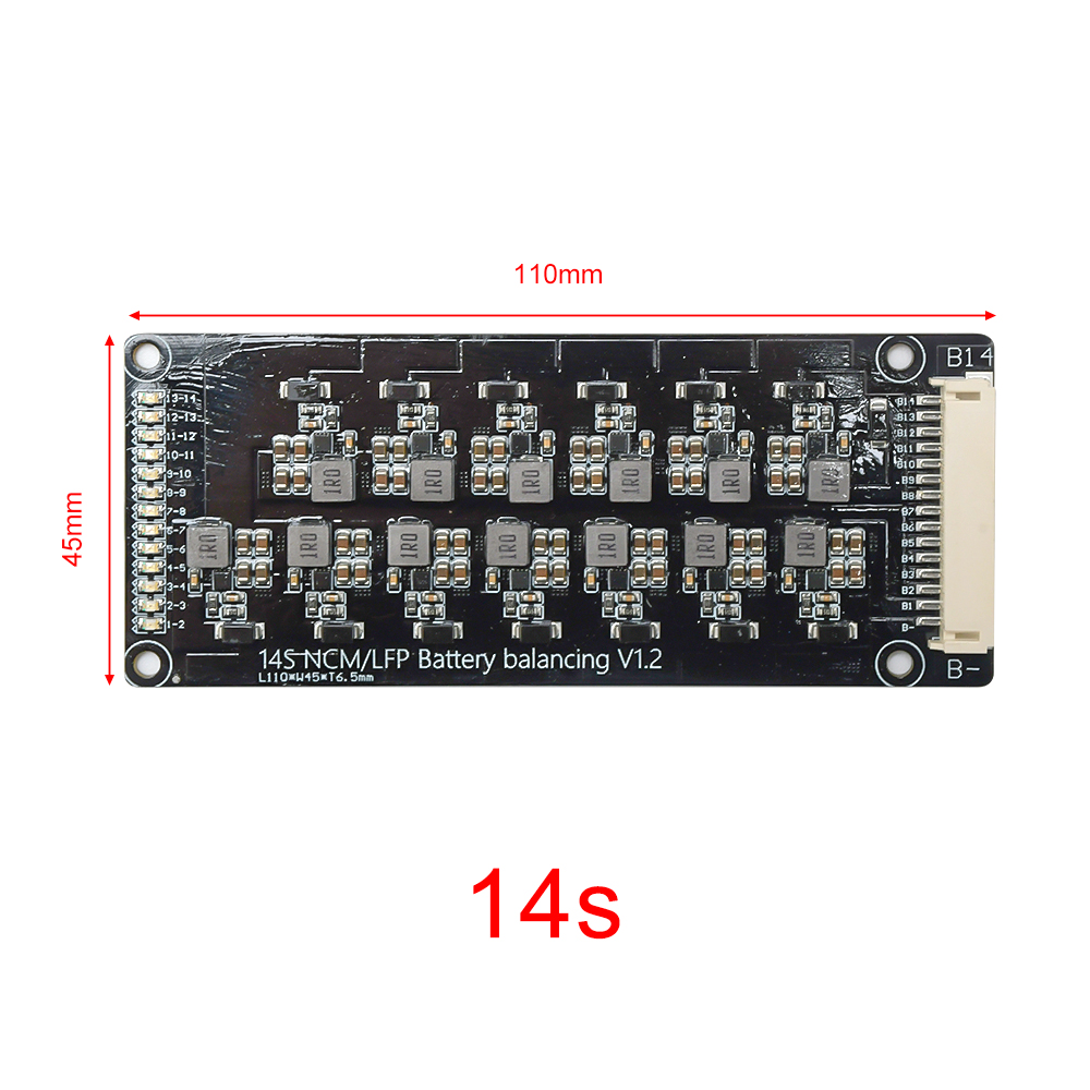 Aktiver Equalizer-Balancer 14S für 18650 Lithiumbatterien 1.2A