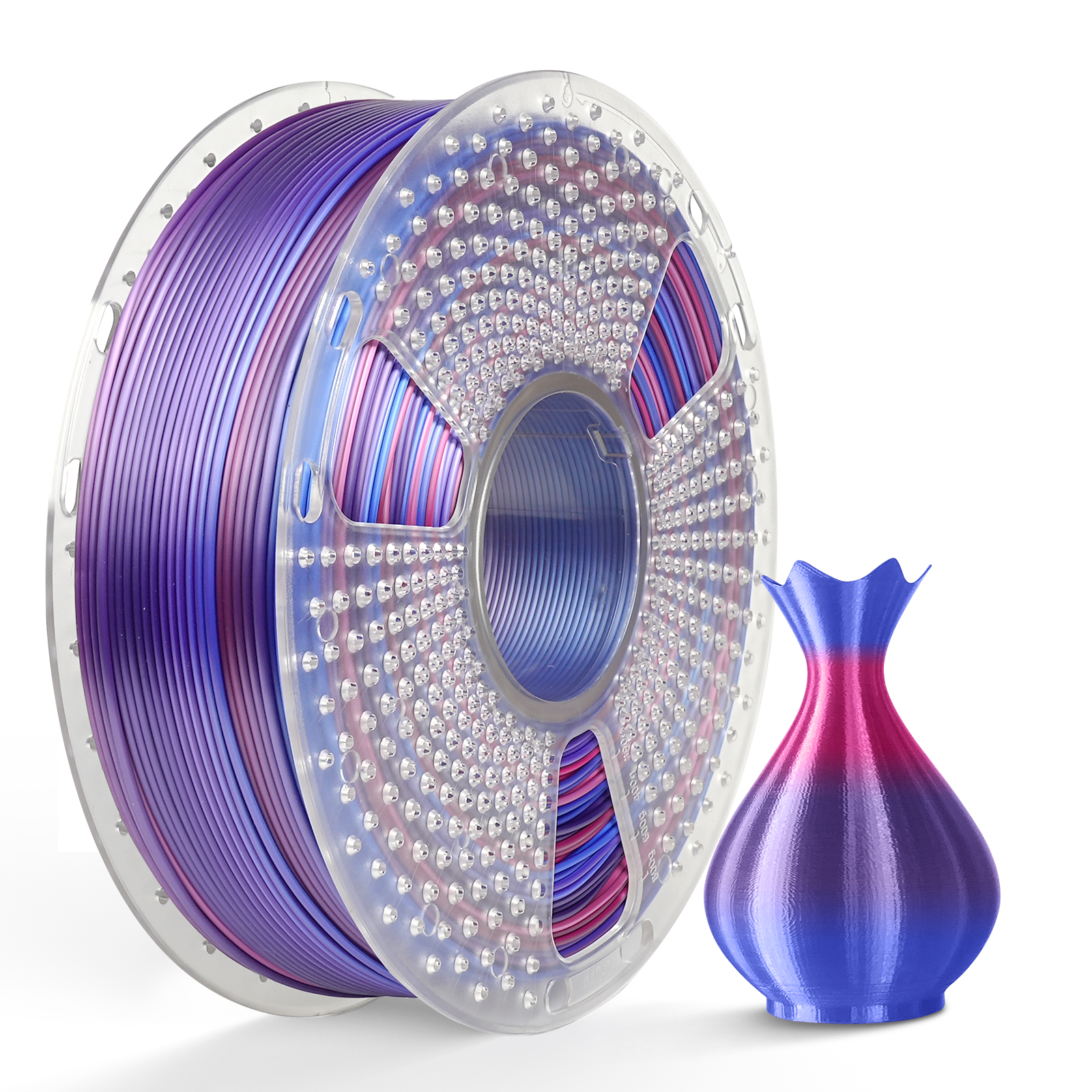 Sunlu Silk PLA+ Rainbow Filament "02" 1.75mm 1kg