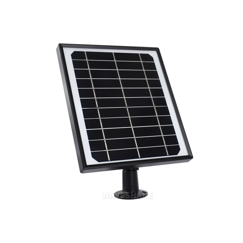 Waveshare Monokristallines Silizium-Solarpanel 5,5V 6W Wasserfest mit Ständer