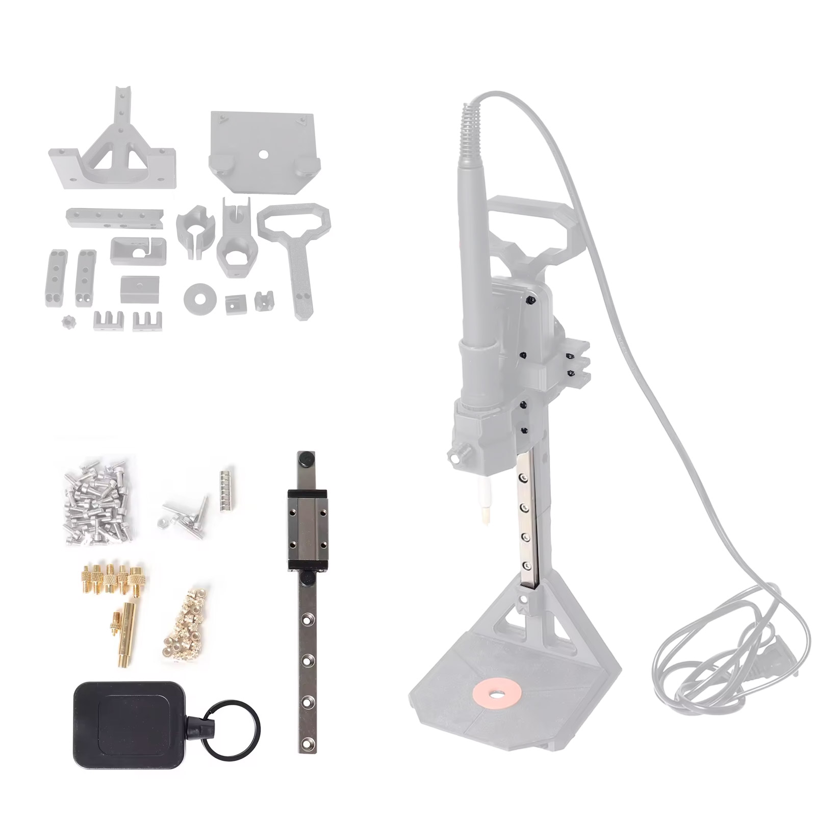 Stealth Press Zero DIY-Kit – Kompaktes Hardware-Set für Heat Insert Press (ohne Lötkolben)