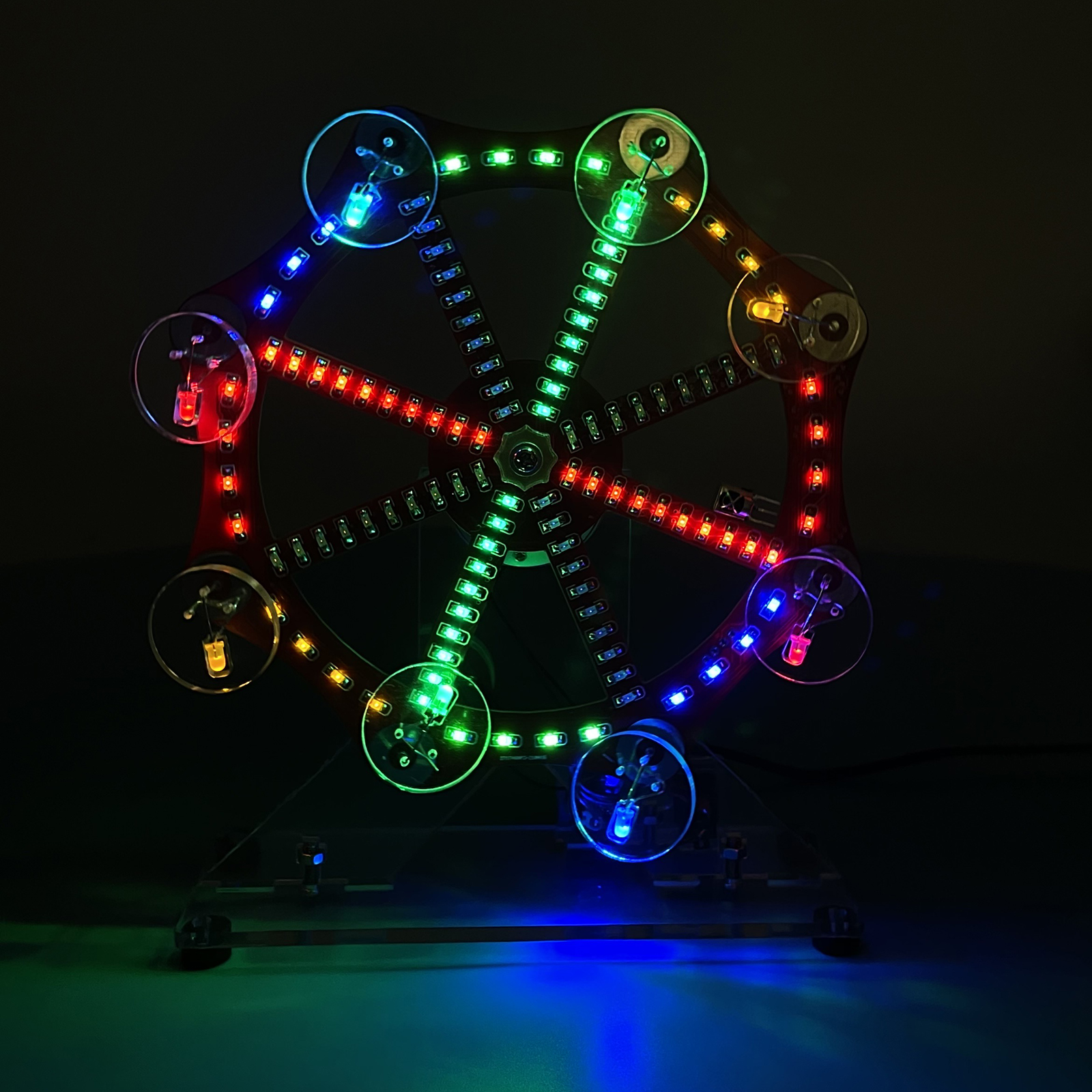 Bausatz LED Riesenrad mit Fernbedienung und Animationen
