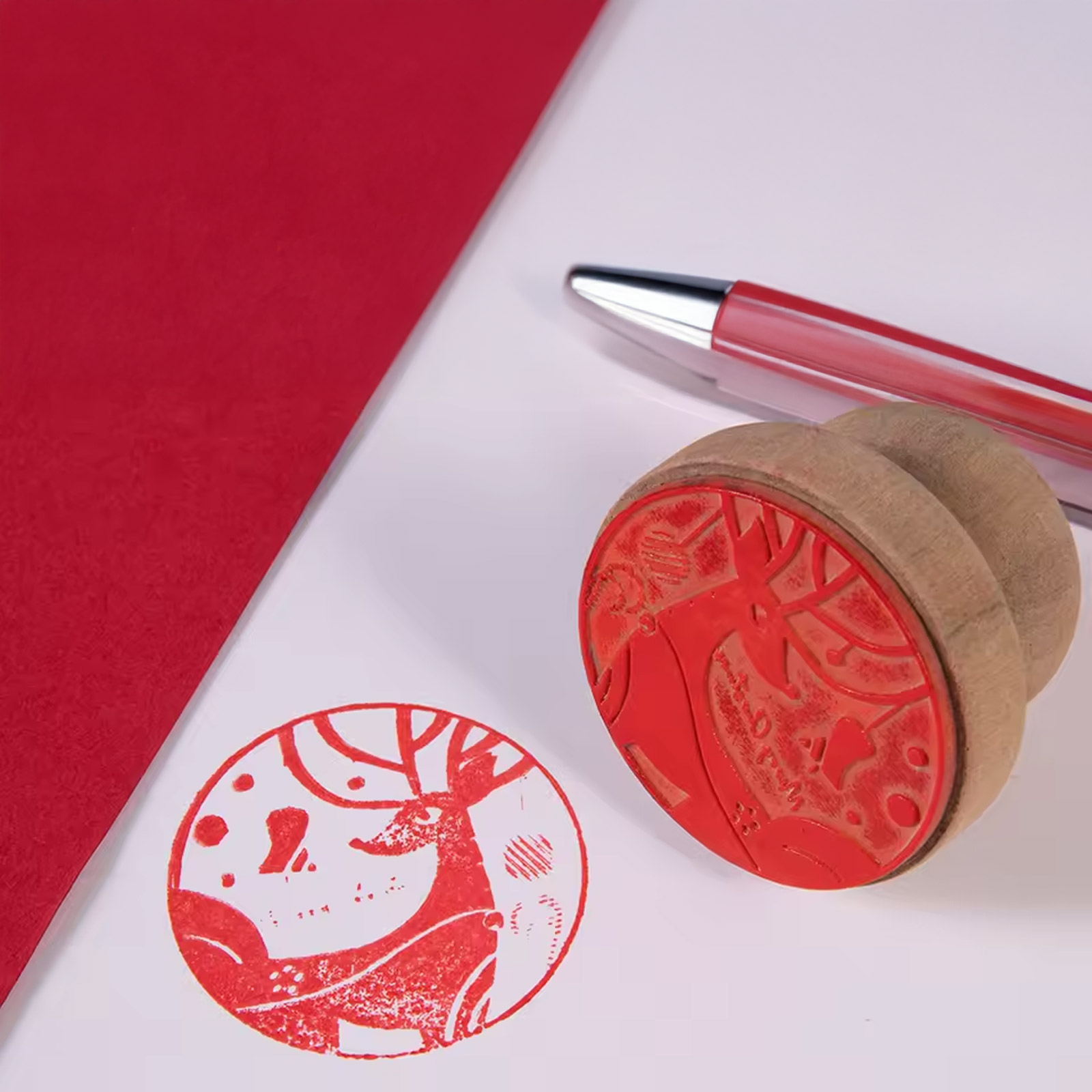 Gummimatte A4 für Lasergravur Rot