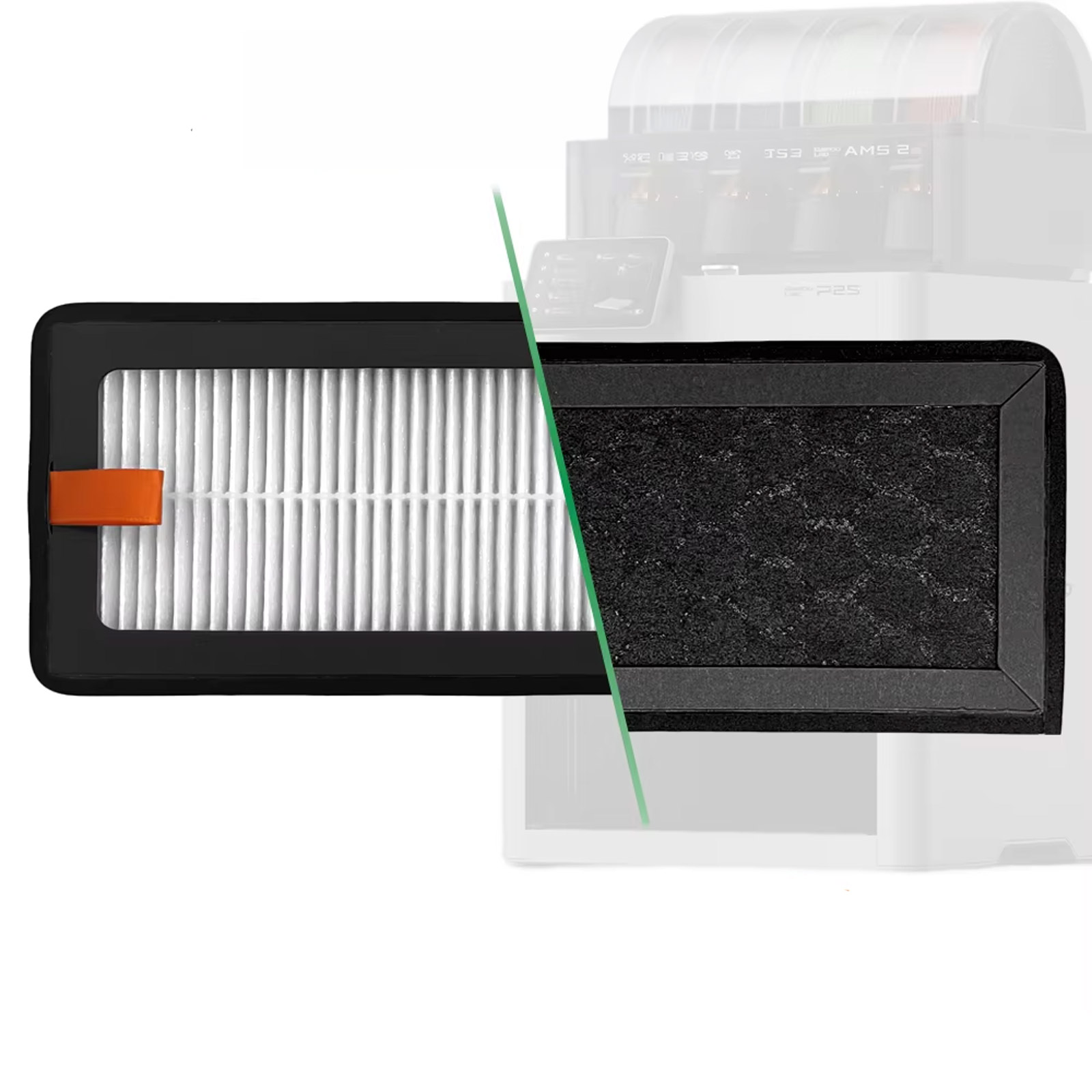 Luftfilter HEPA13 + Aktivkohlefilter Ersatzfilter für Bambu Lab P2S