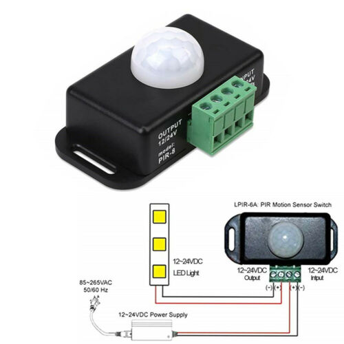 Infrarot Relais Bewegungsmelder DC12/24V